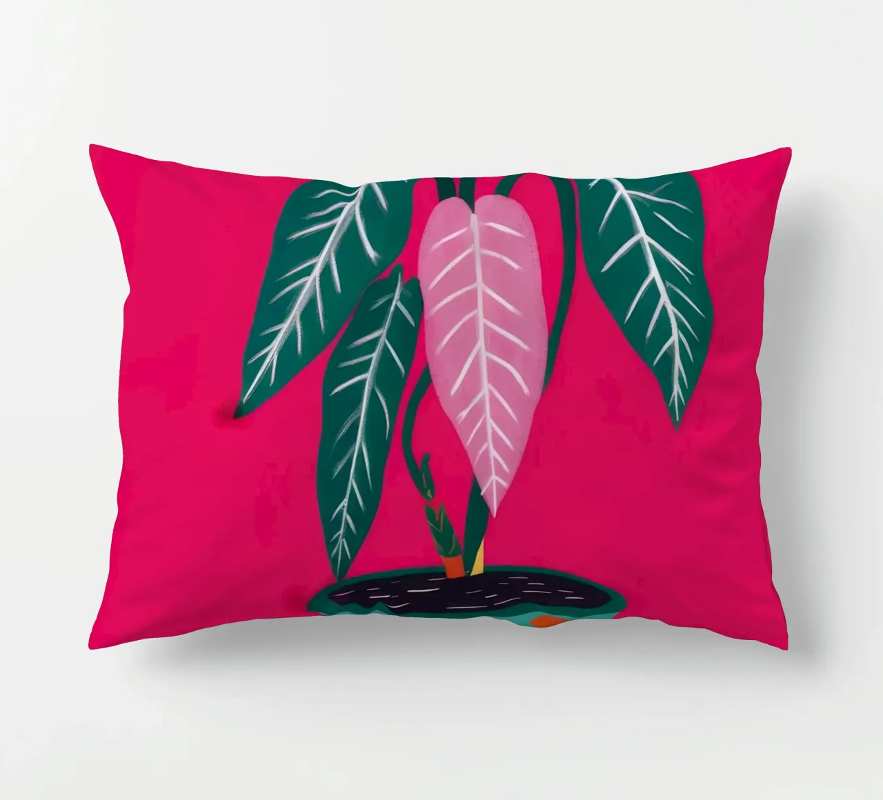 Fucsia Anthurium Pop cuscino da Ember Stone