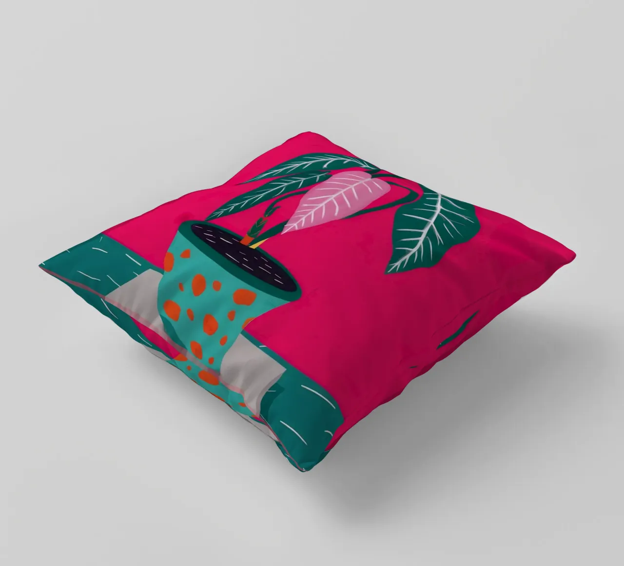 Fucsia Anthurium Pop cuscino da Ember Stone