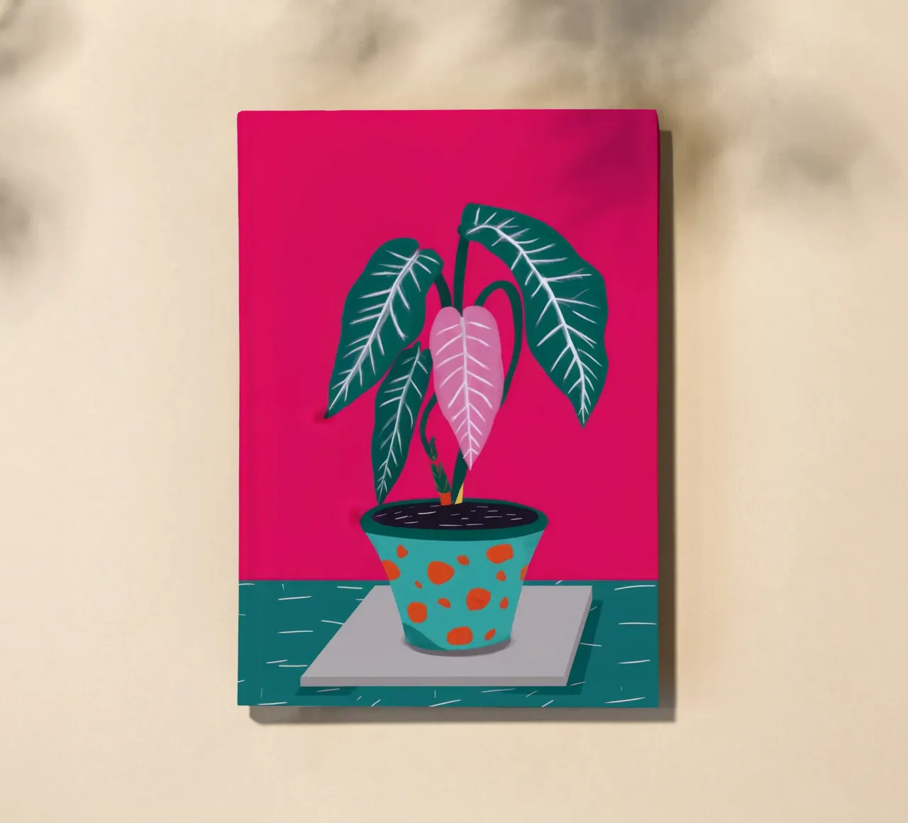 Fuchsia Anthurium Pop notebook by Ember Stone