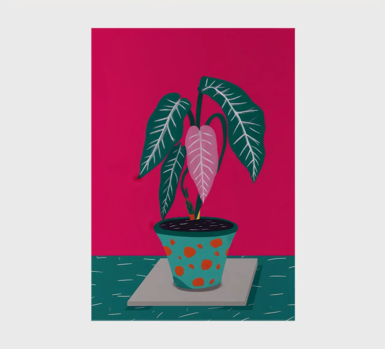 Fuchsia Anthurium Pop notebook by Ember Stone