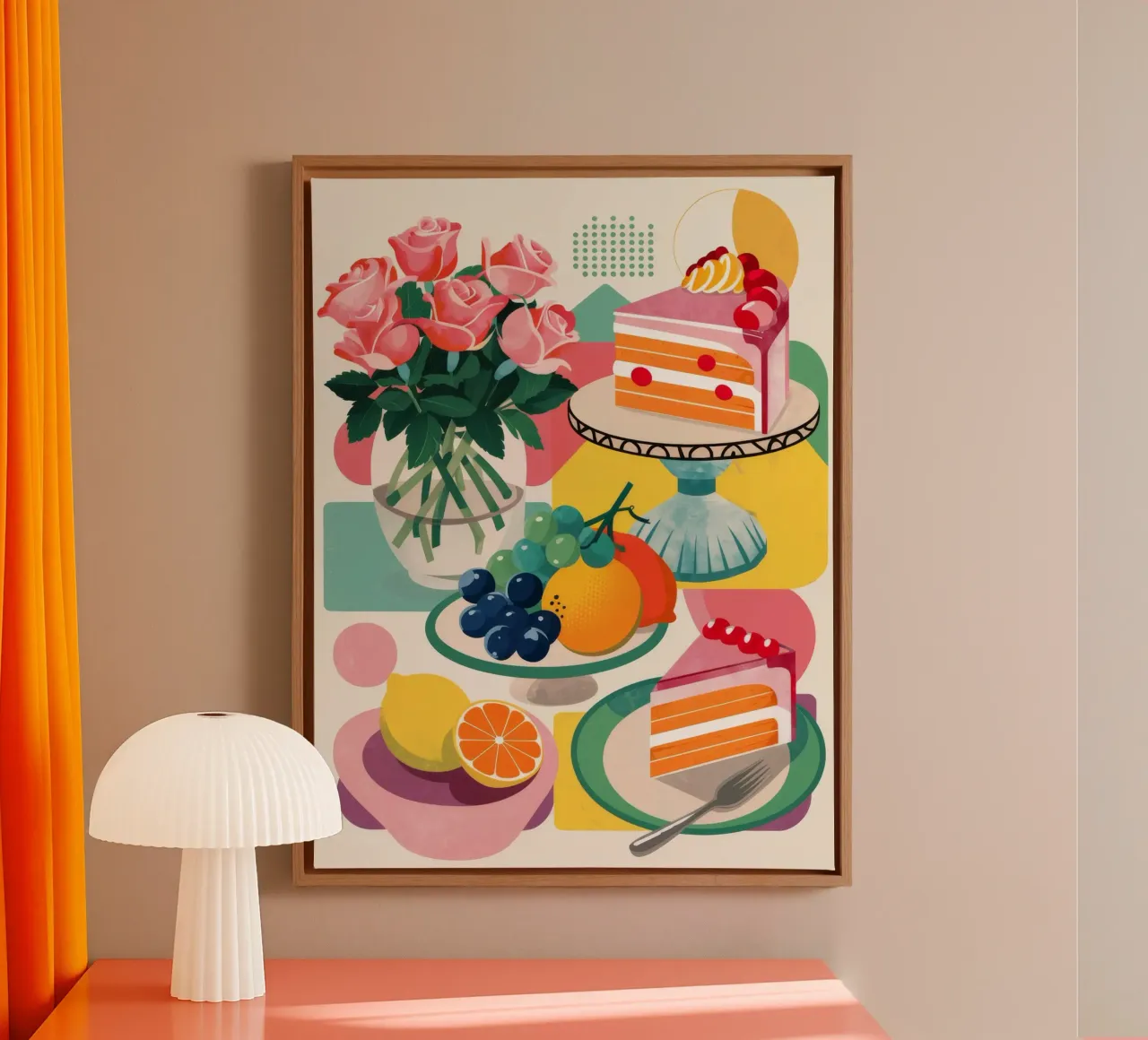 Douceur florale de l'après-midi toile avec Caisse américaine de Jasper Rune