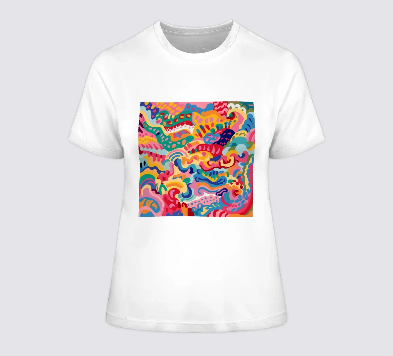 Chromatic Fluidity Dance women's fitted t-shirt by Ember Stone