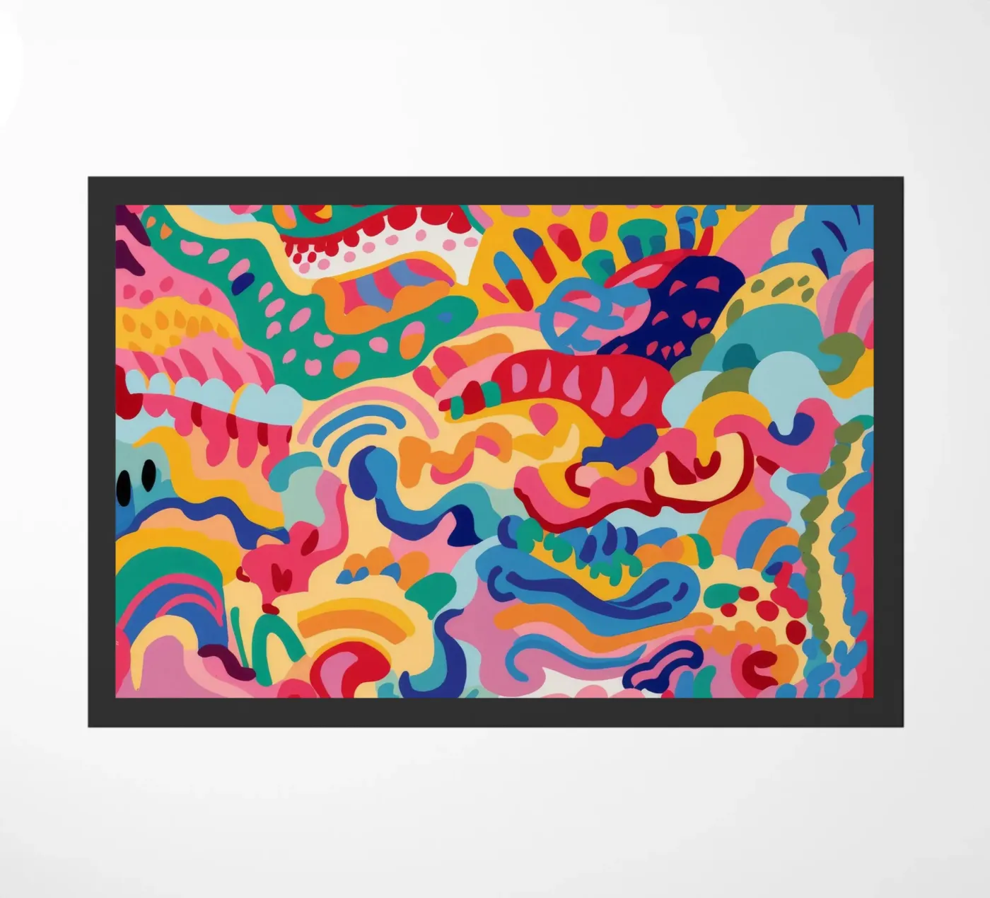 Chromatic Fluidity Dance doormat by Ember Stone