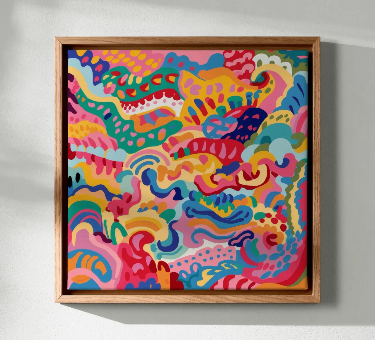 Chromatische vloeiendheidsdans canvas met Baklijst van Ember Stone