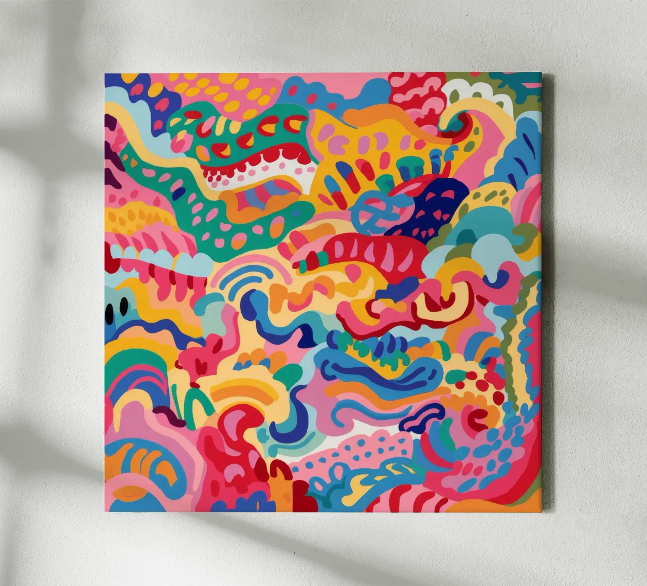 Chromatische vloeiendheidsdans canvas met Baklijst van Ember Stone