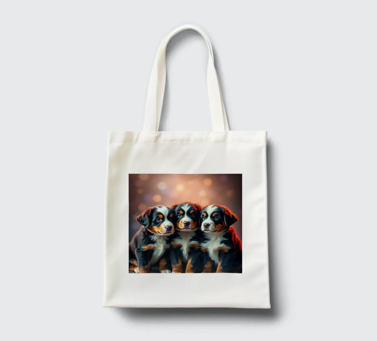 cute little puppies #112 tote bag by Yumis.Beargang.and.Me