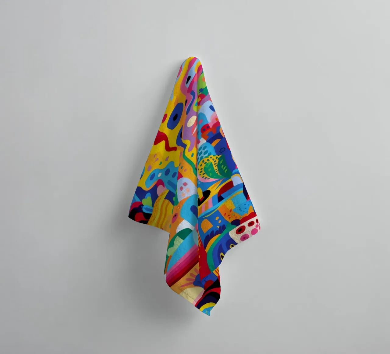 Chaos urbain joyeux serviette de bain de Ember Stone