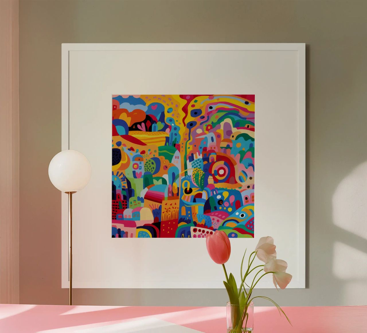 Chaos urbain joyeux poster de Ember Stone