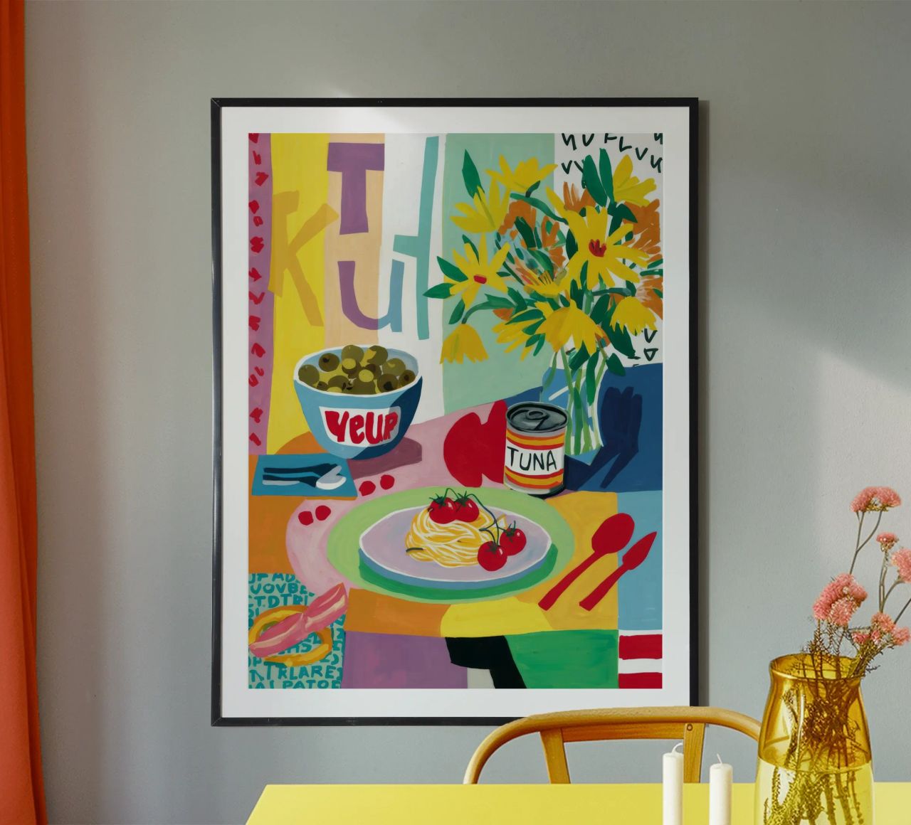 Panier à l'italienne Pop poster de Jasper Rune