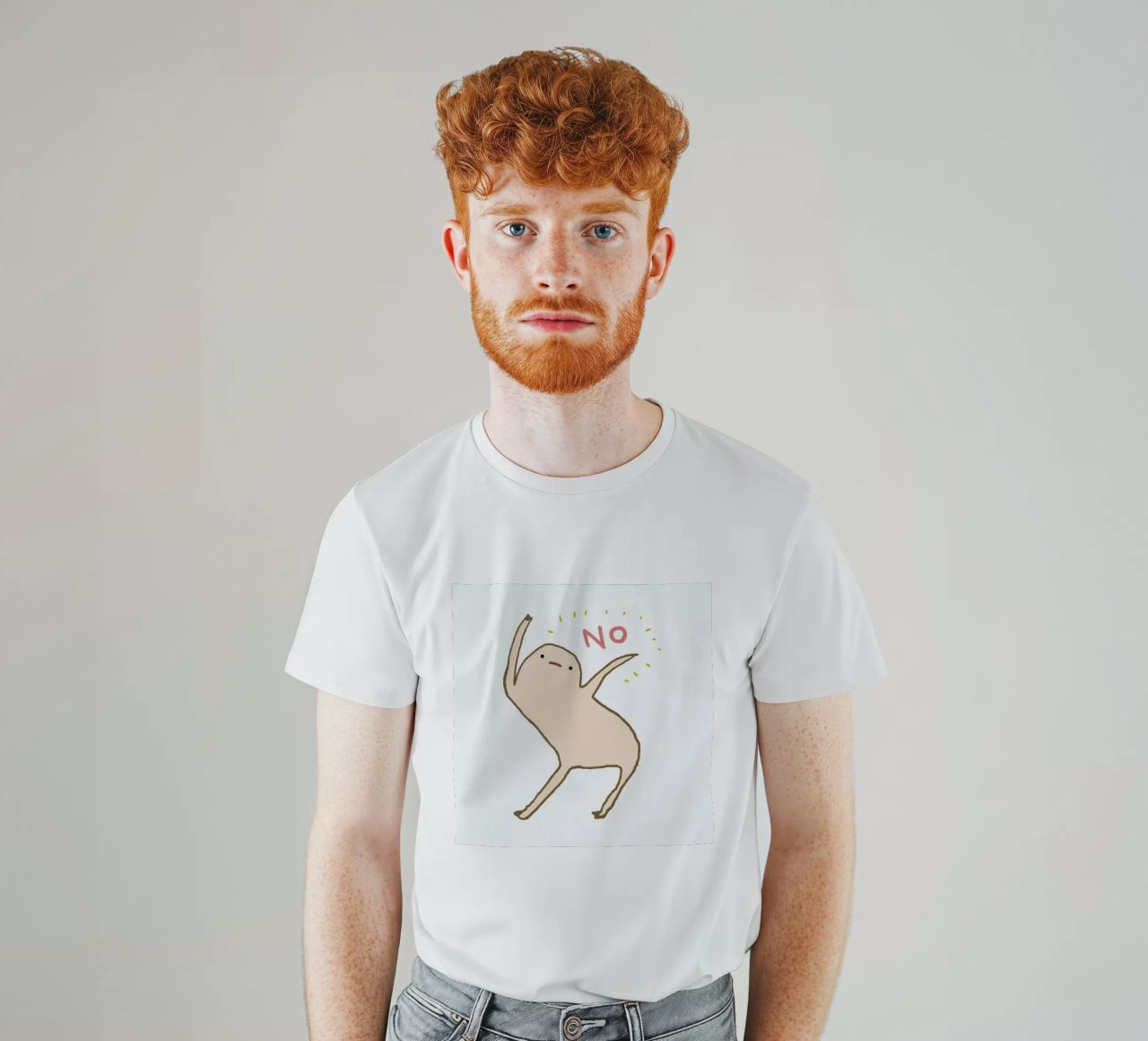Honest Blob Says No t-shirt da Sophie Corrigan