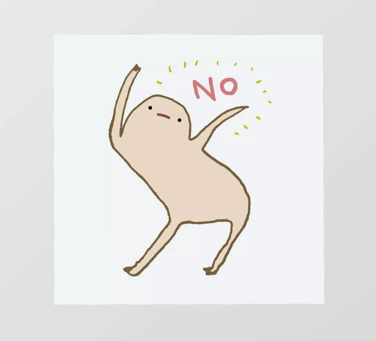 Honest Blob Says No pellicola backlit da Sophie Corrigan