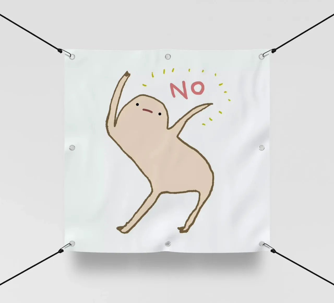 Honest Blob Says No telo in pvc da Sophie Corrigan