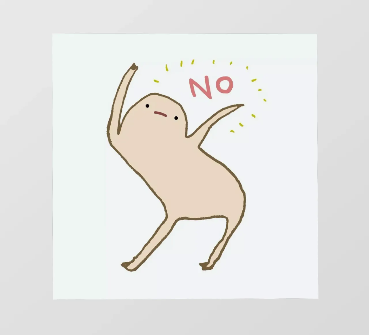 Honest Blob Says No telo in pvc da Sophie Corrigan