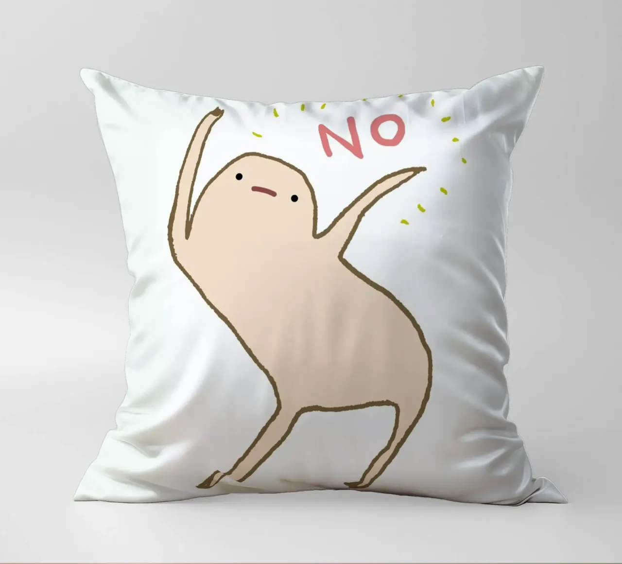Honest Blob Says No cojín de Sophie Corrigan