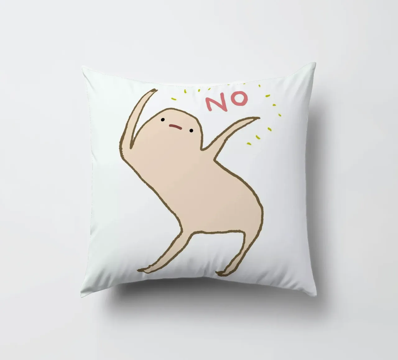 Honest Blob Says No cojín de Sophie Corrigan