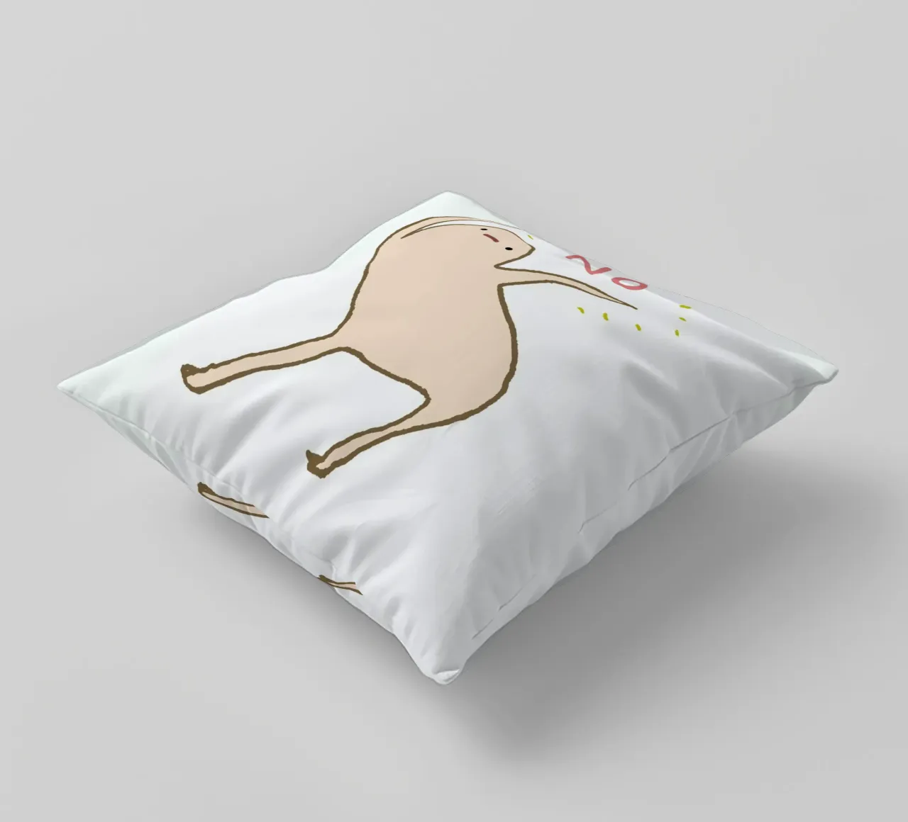 Honest Blob Says No cuscino da Sophie Corrigan