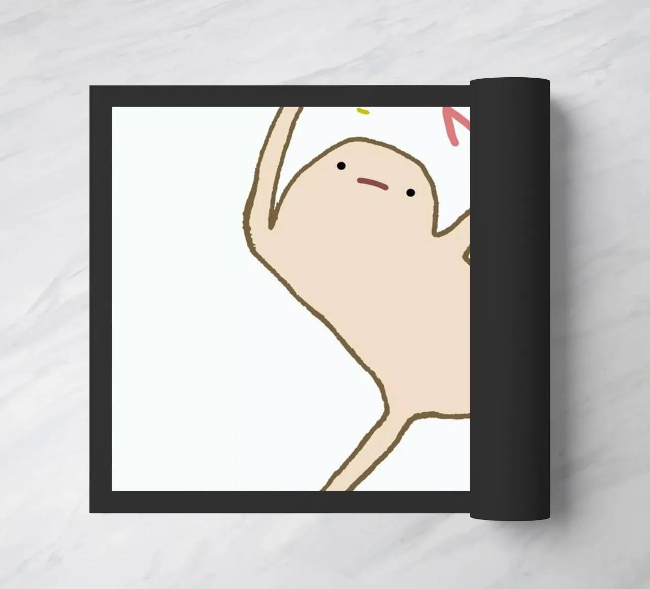 Honest Blob Says No felpudo de Sophie Corrigan