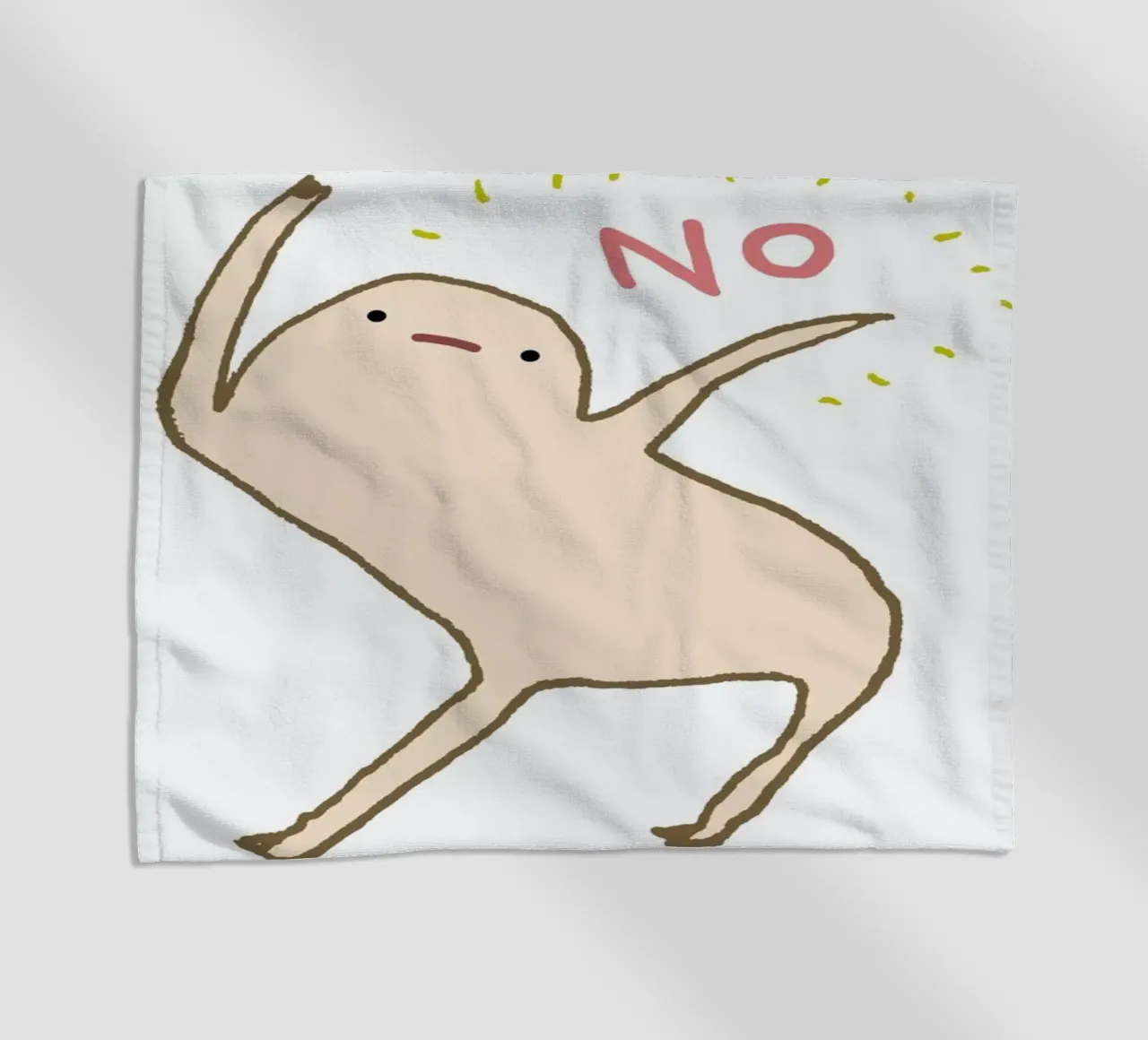 Honest Blob Says No toalla de playa de Sophie Corrigan