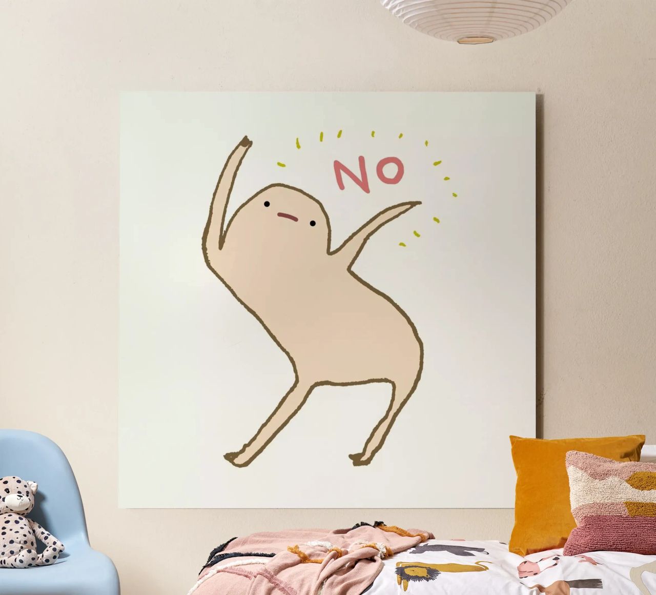 Honest Blob Says No alluminio dibond da Sophie Corrigan