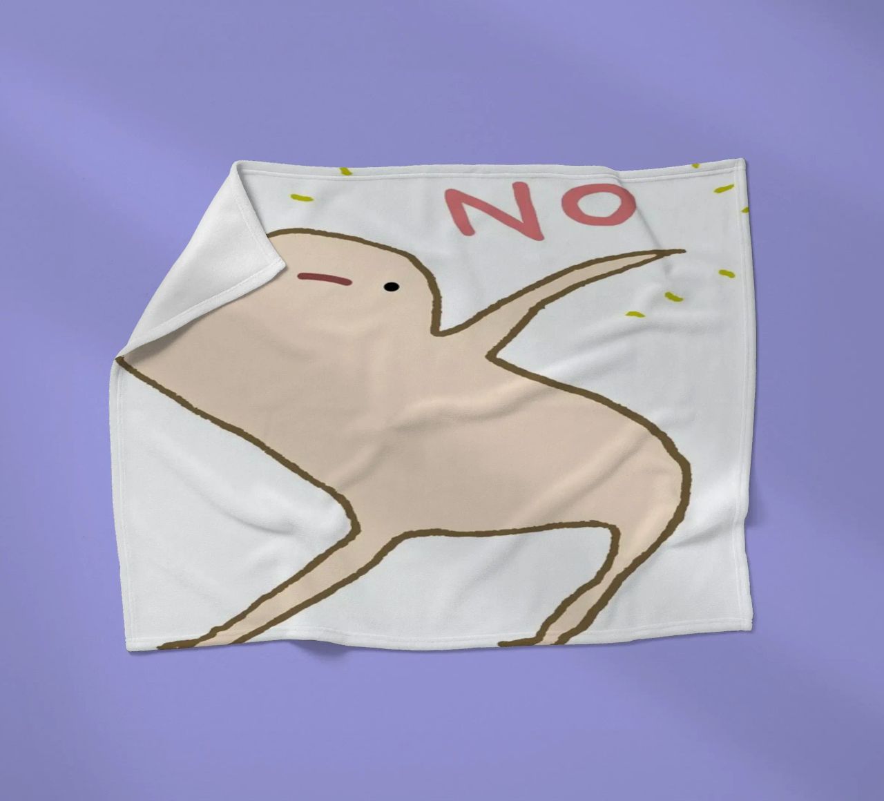 Honest Blob Says No coperta in pile da Sophie Corrigan