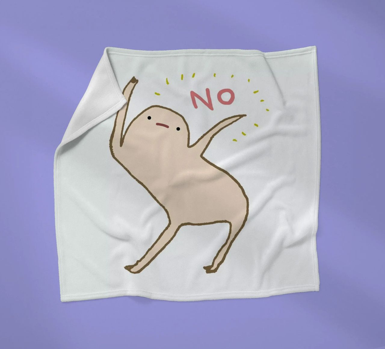 Honest Blob Says No coperta in pile da Sophie Corrigan