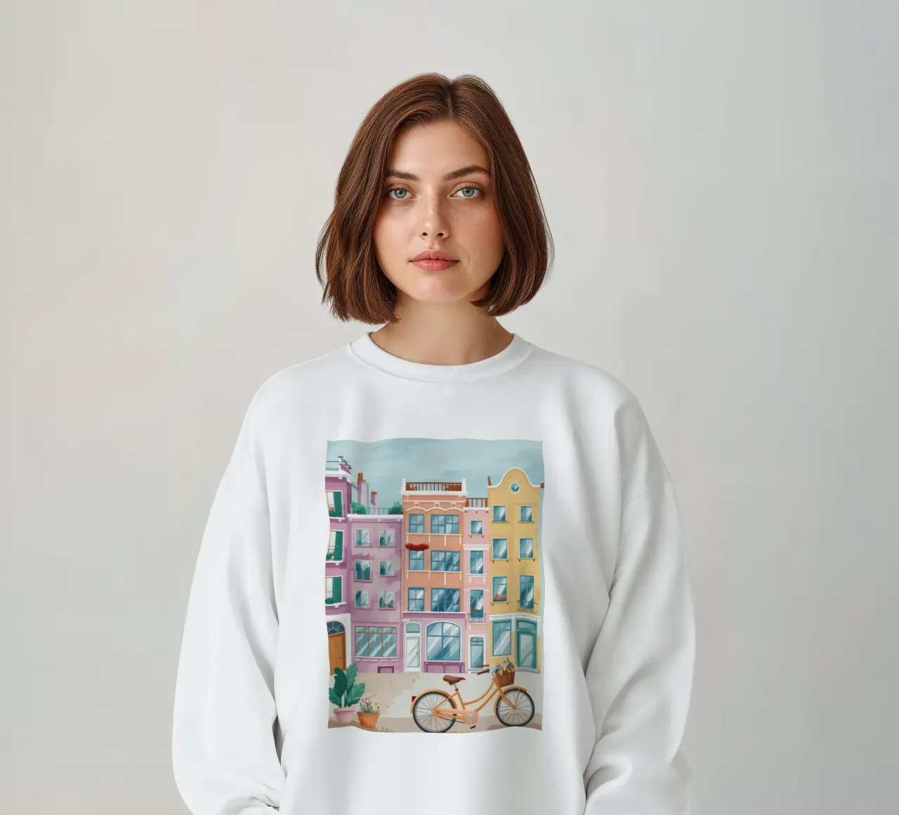 Bicicleta de construcción Peach sudadera de Aurora Muse