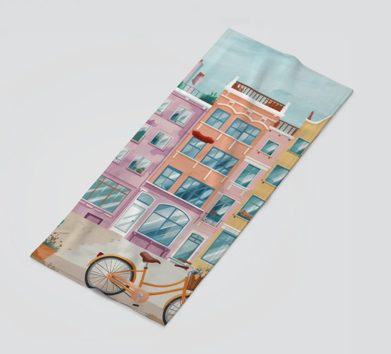 Vélo de construction Peach serviette de plage de Aurora Muse