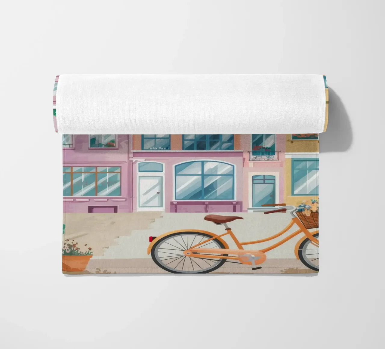 Vélo de construction Peach serviette de plage de Aurora Muse