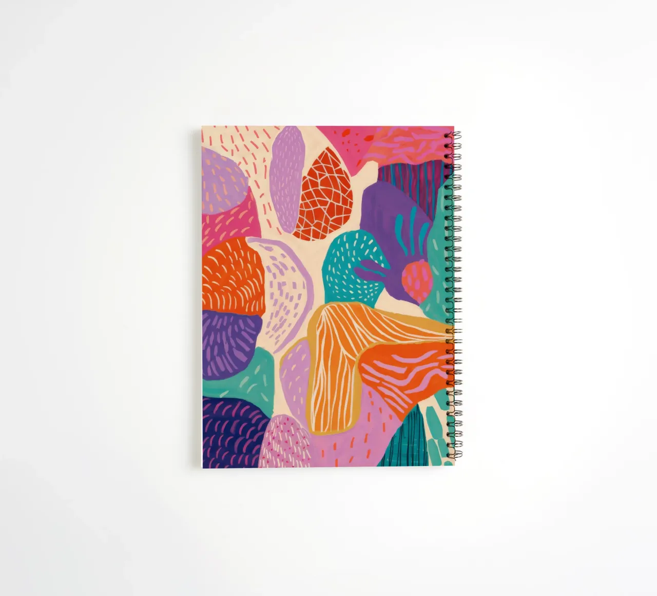 Textured Abstract Landscape spiral notebook by Ember Stone
