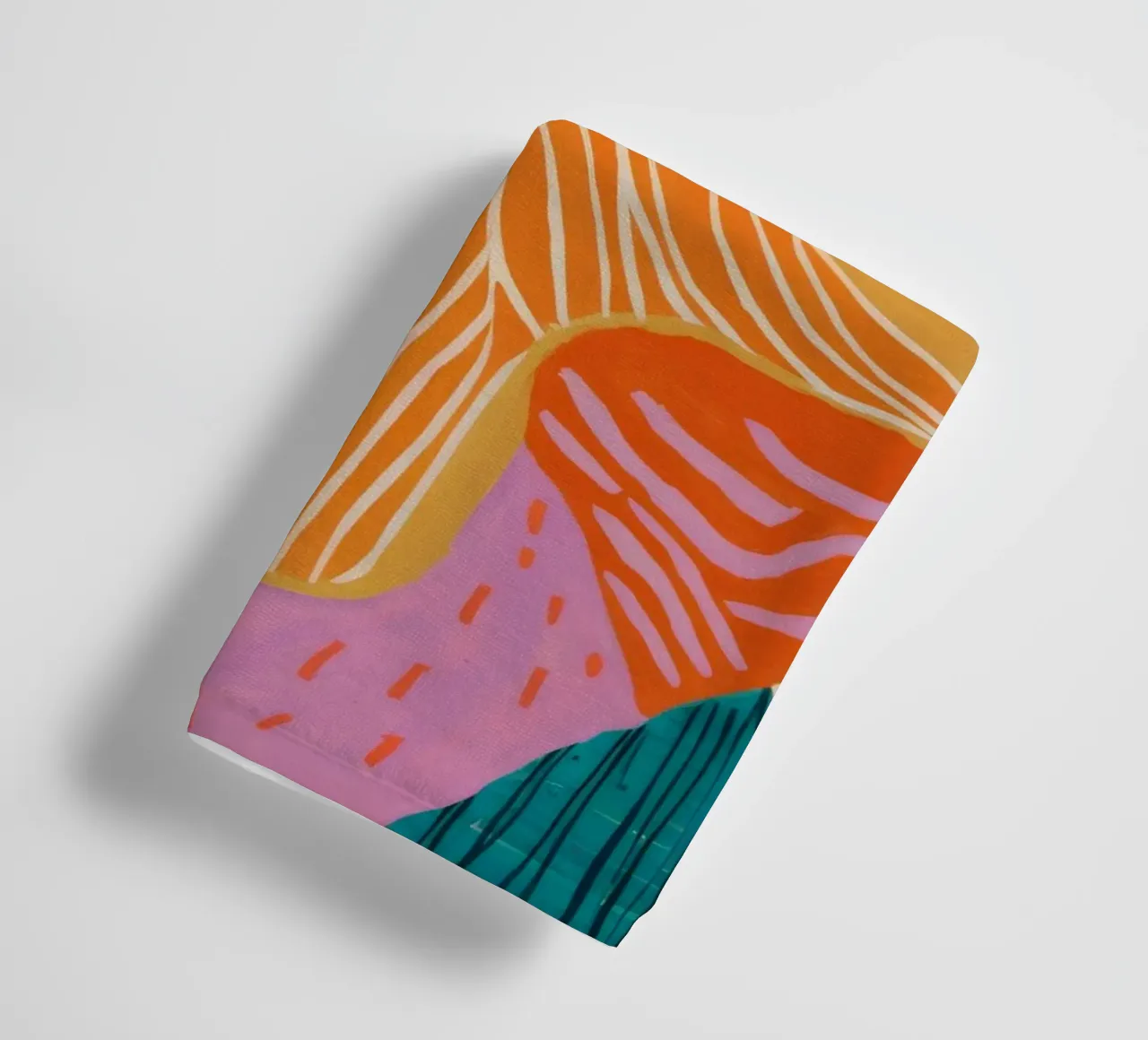 Texturierte abstrakte Landschaft Handtuch von Ember Stone