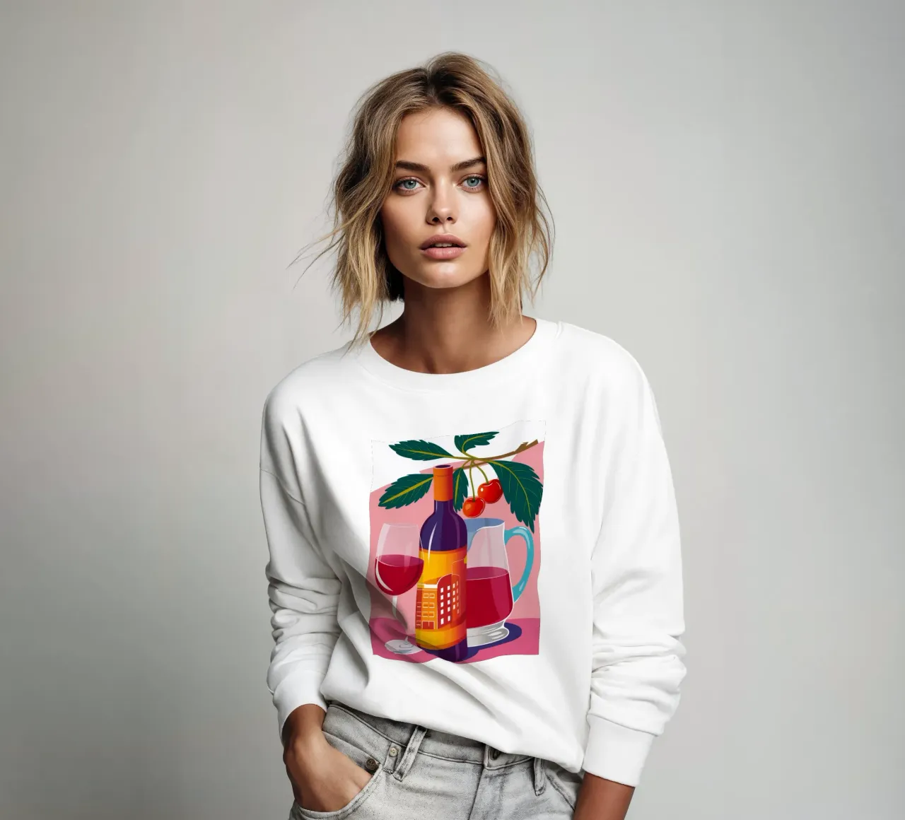 Vineyard Cherry Wine sweatshirt by Jasper Rune