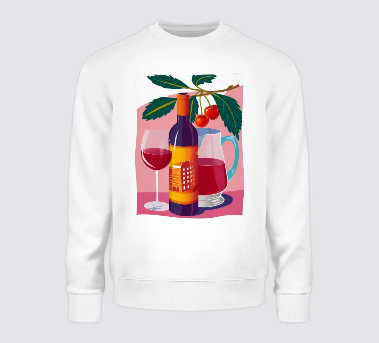 Wijngaard Kersenwijn sweatshirt van Jasper Rune