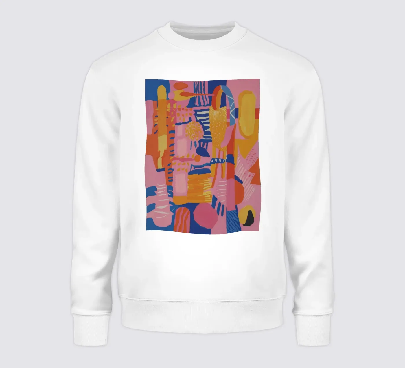 Patchwork geometrico pastello felpa da Ember Stone