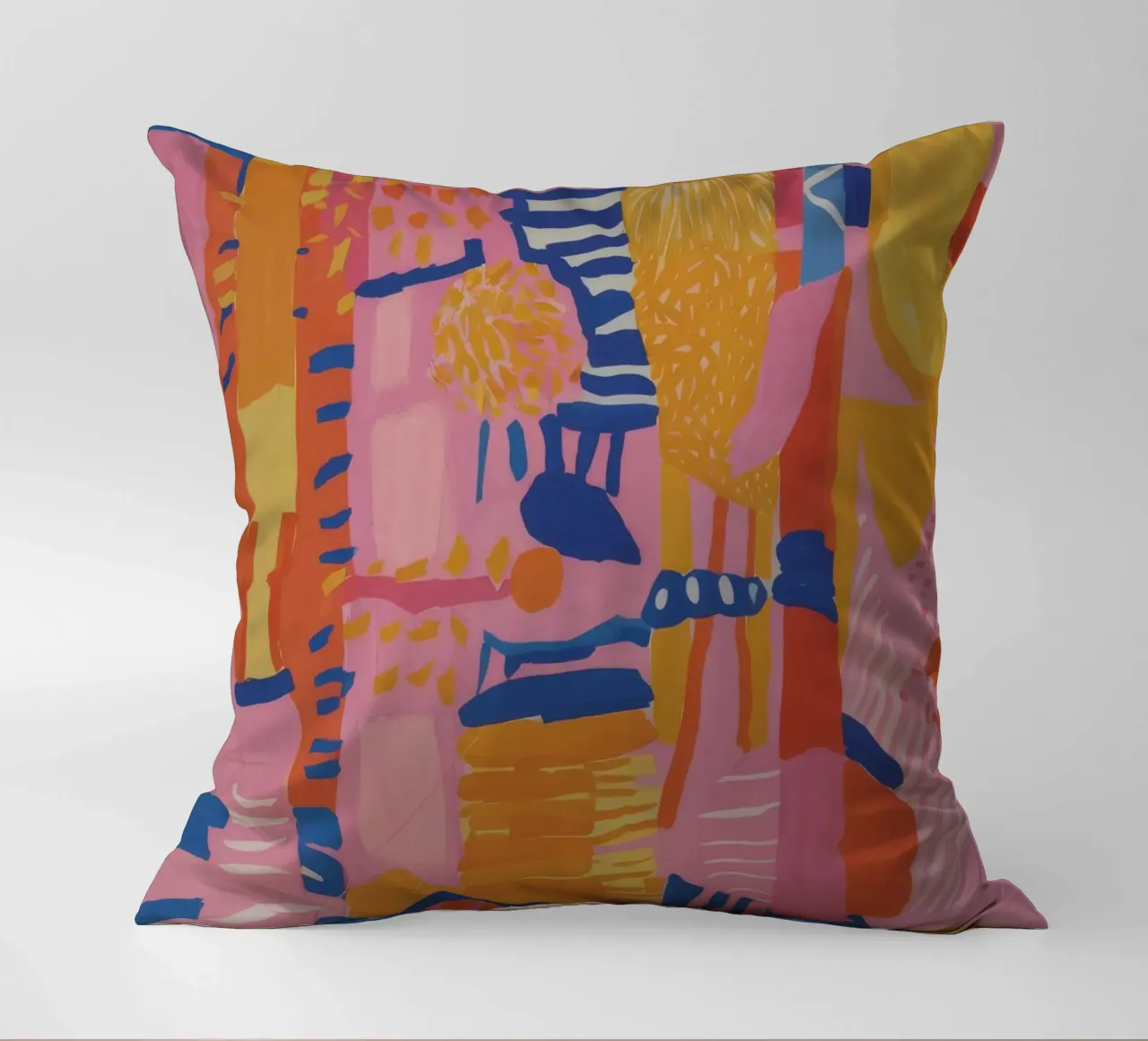 Patchwork geometrico pastello cuscino da Ember Stone