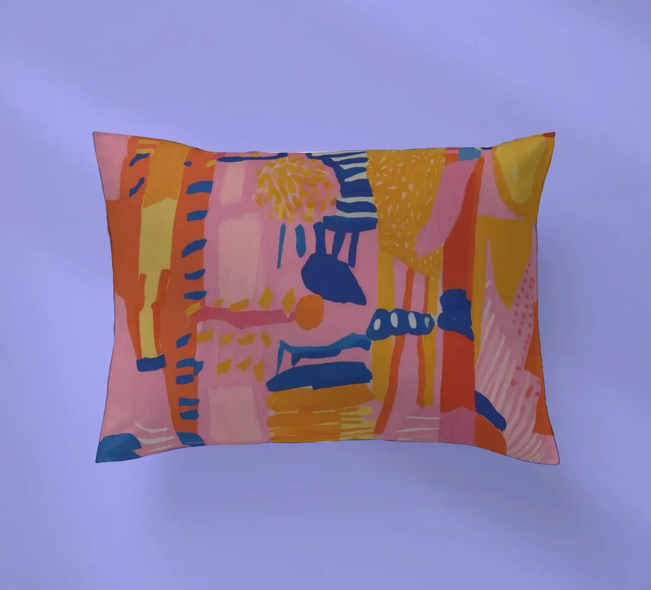 Patchwork geometrico pastello cuscino da Ember Stone