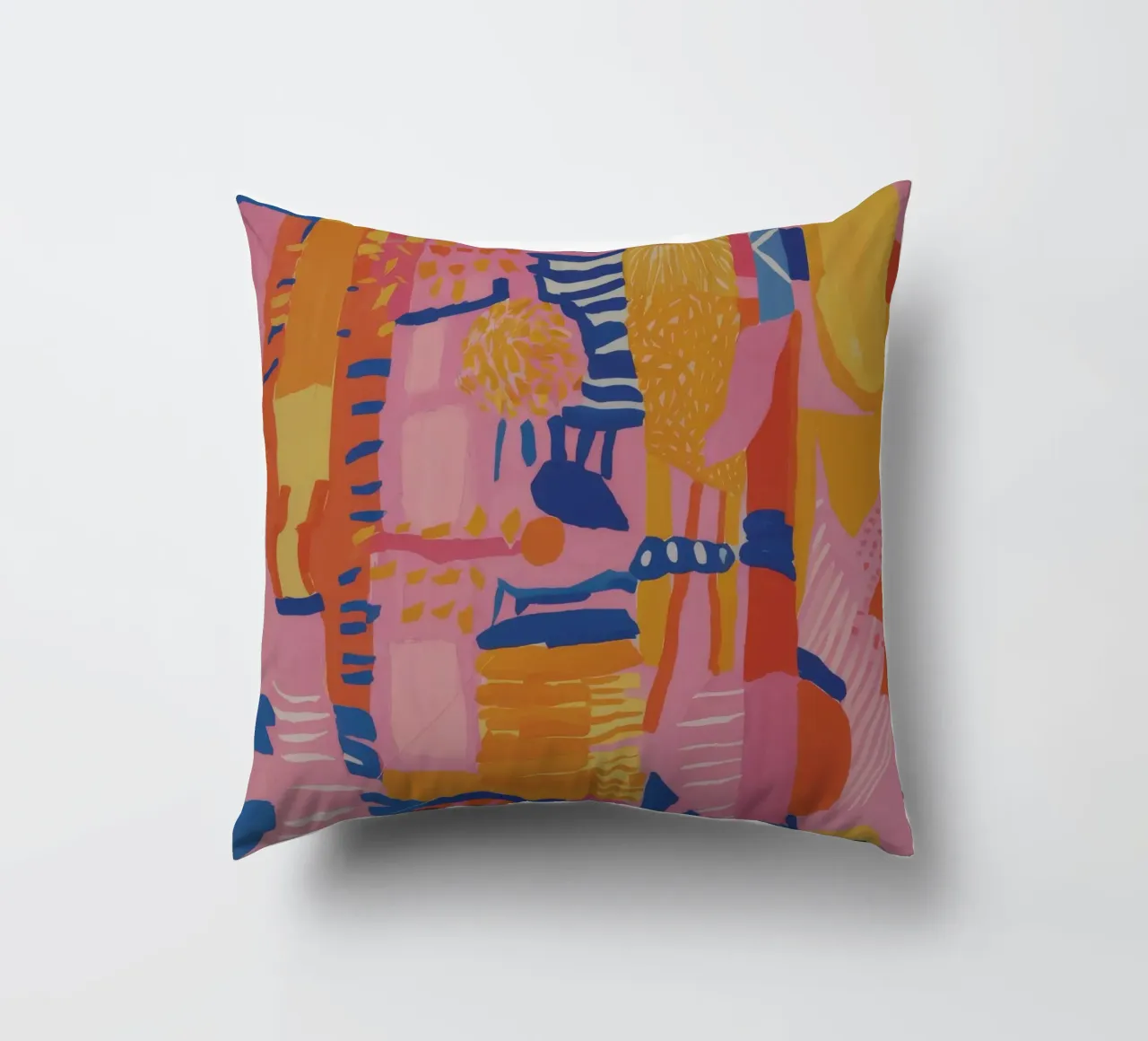 Patchwork geometrico pastello cuscino da Ember Stone