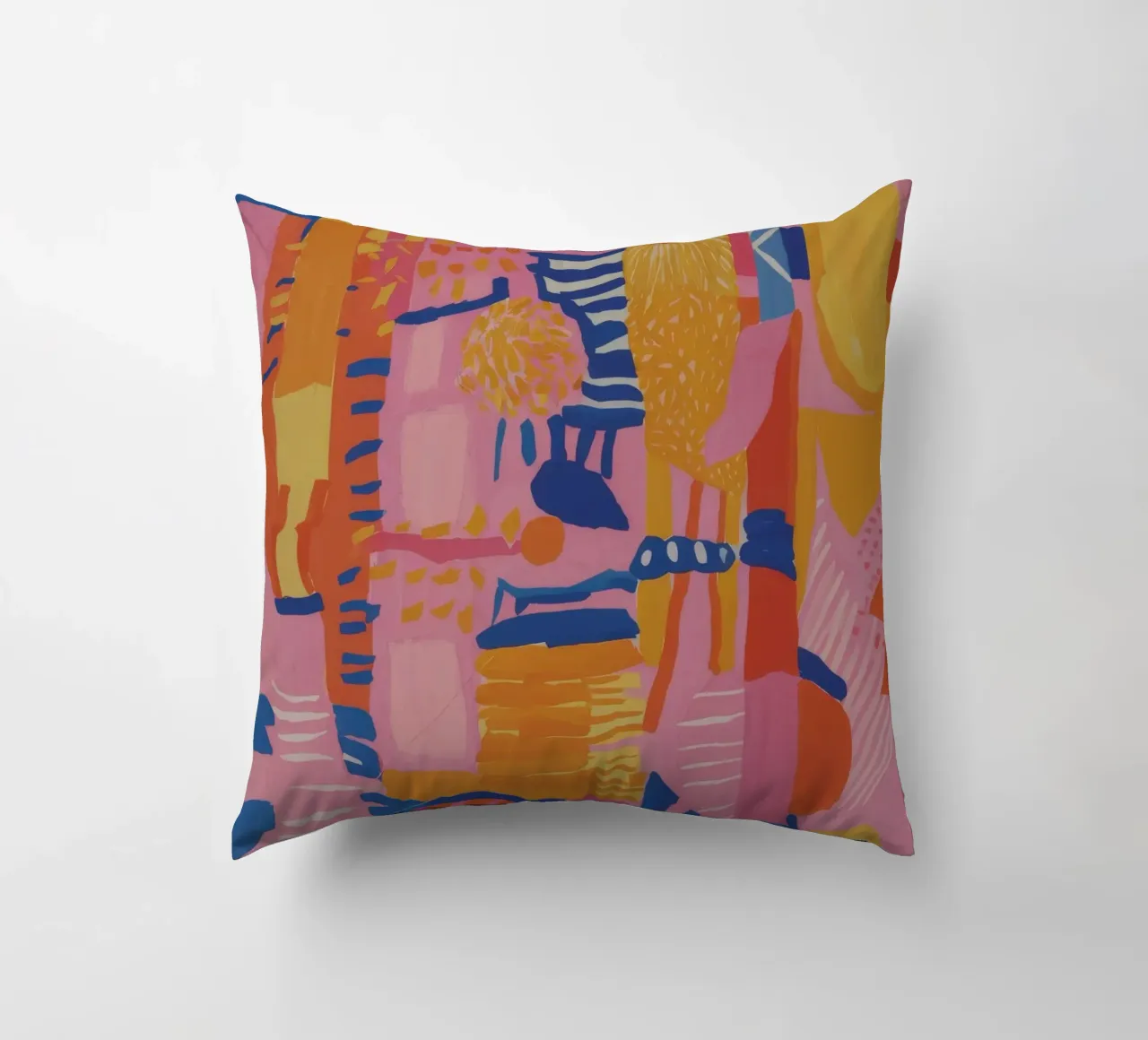 Patchwork geometrico pastello cuscino da Ember Stone