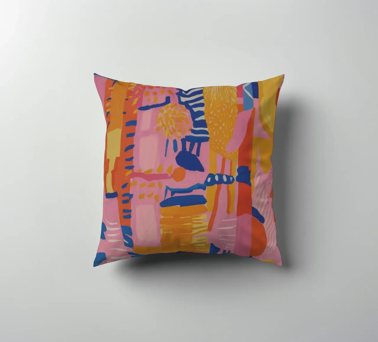 Patchwork geometrico pastello cuscino da Ember Stone