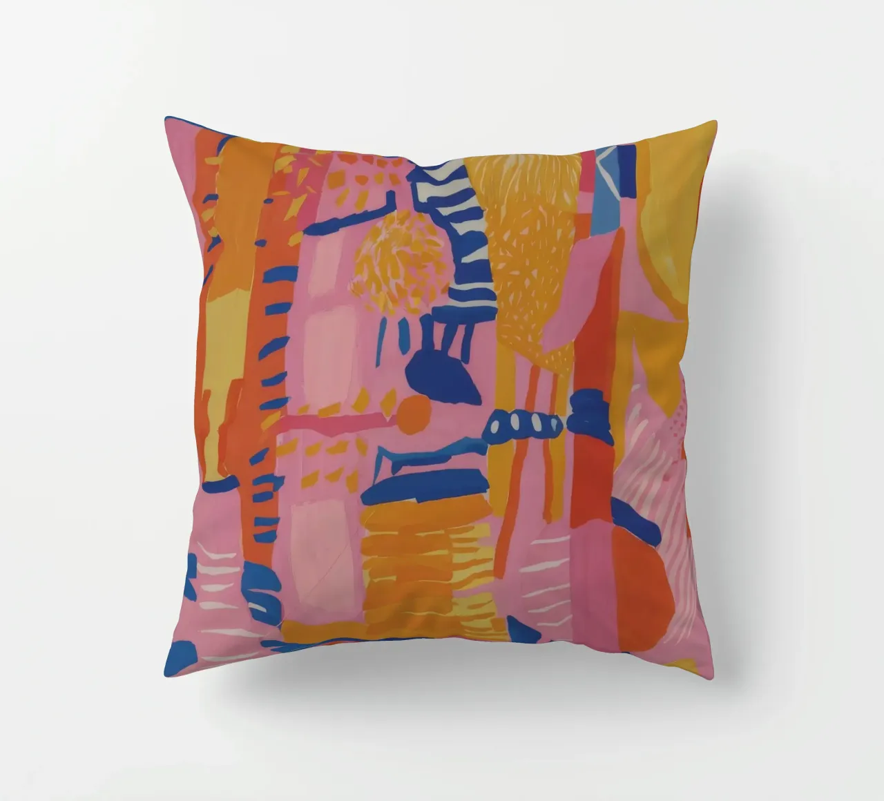 Patchwork geometrico pastello cuscino da Ember Stone