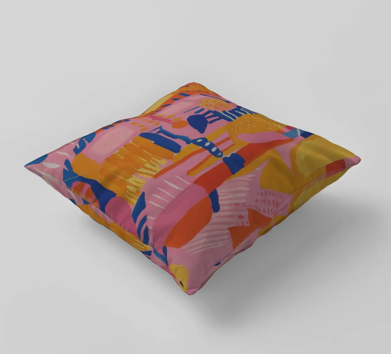 Patchwork geometrico pastello cuscino da Ember Stone