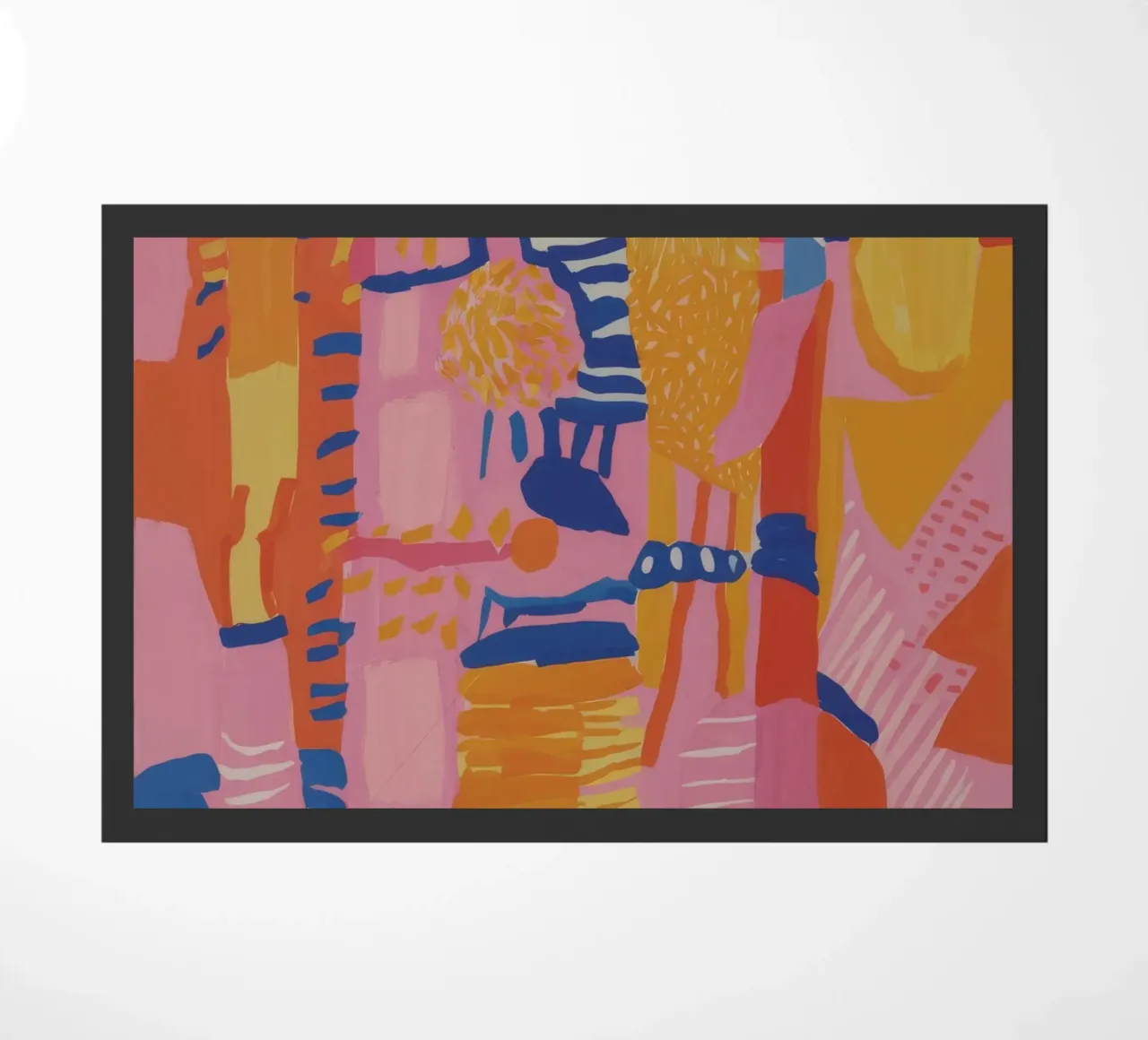 Patchwork geometrico pastello zerbino da Ember Stone