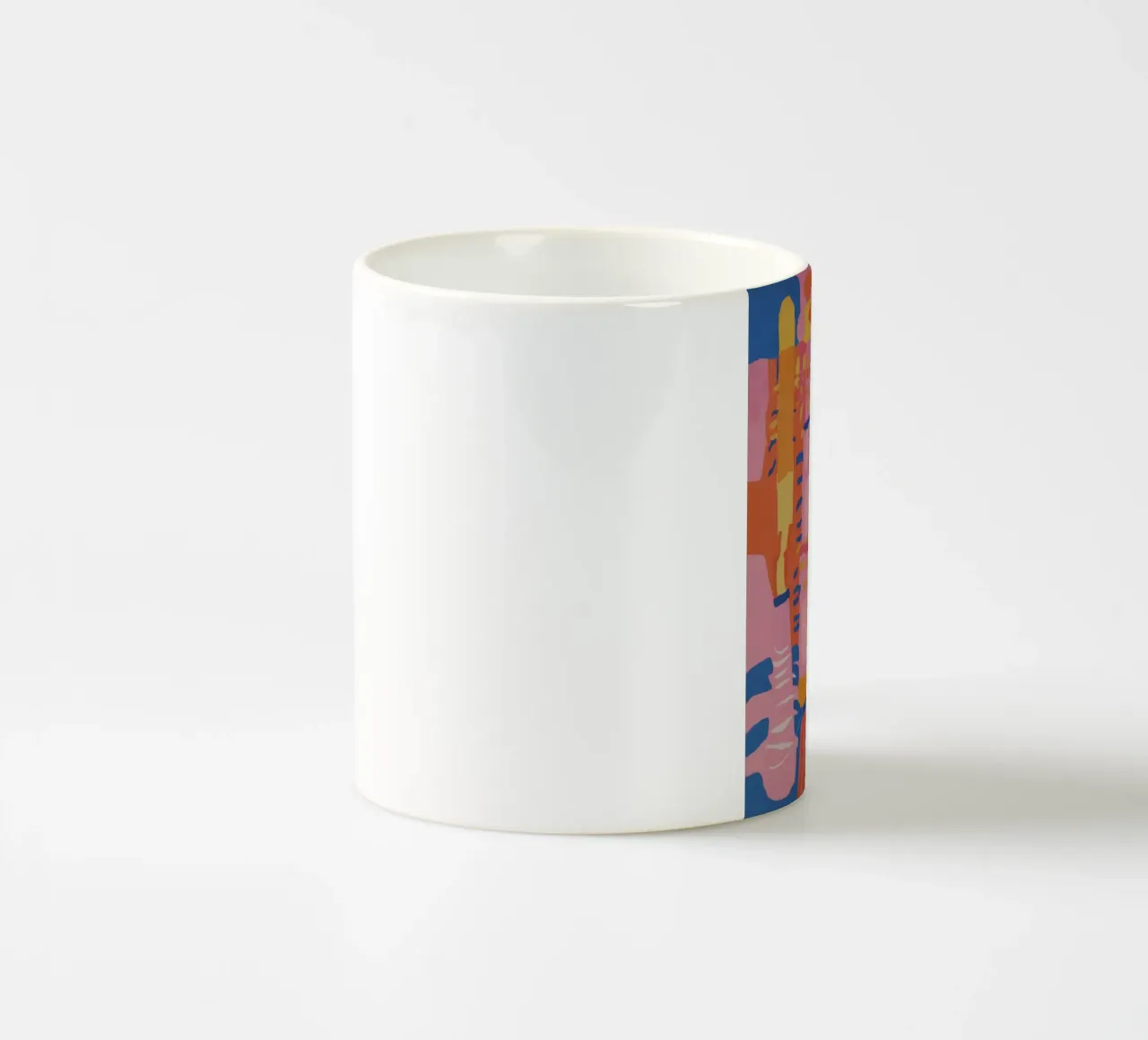 Patchwork geometrico pastello tazza in ceramica da Ember Stone