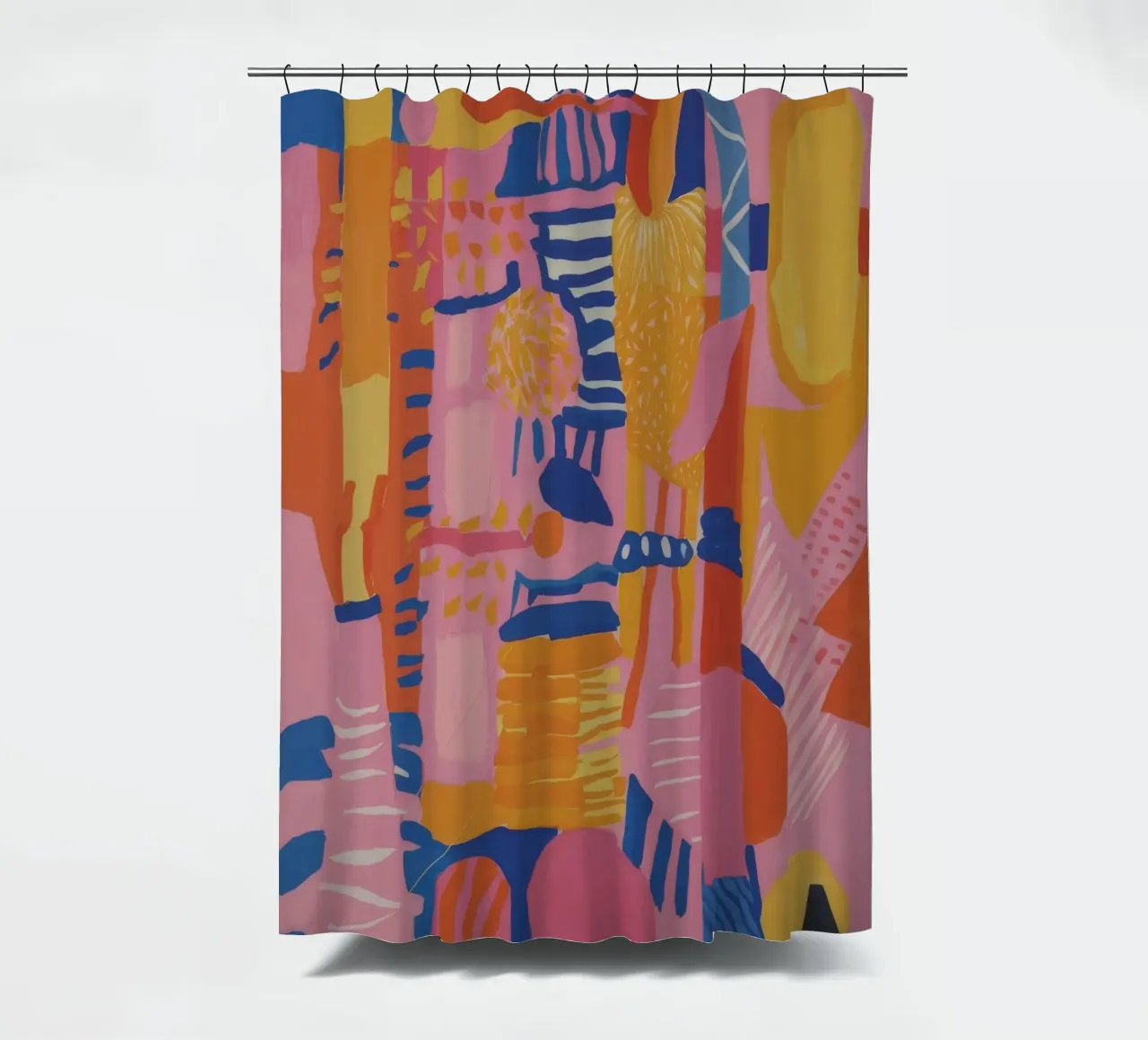 Patchwork geometrico pastello tenda da doccia da Ember Stone