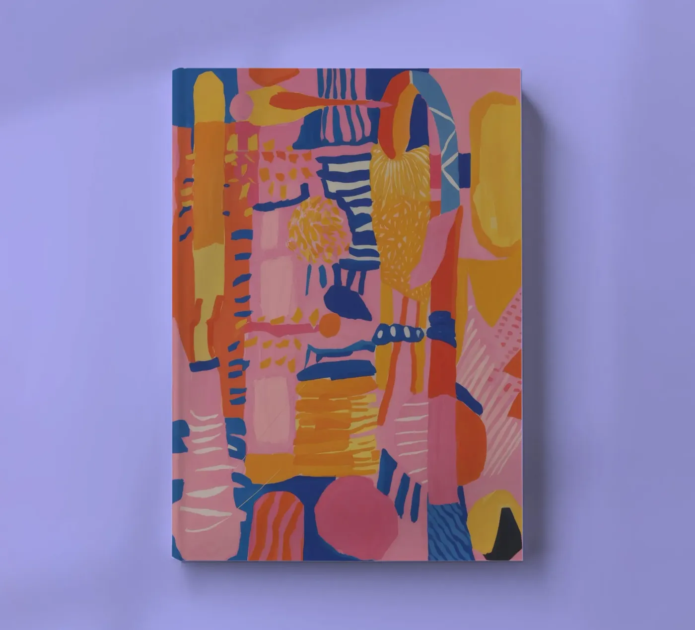 Pastel Geometric Patchwork notebook by Ember Stone