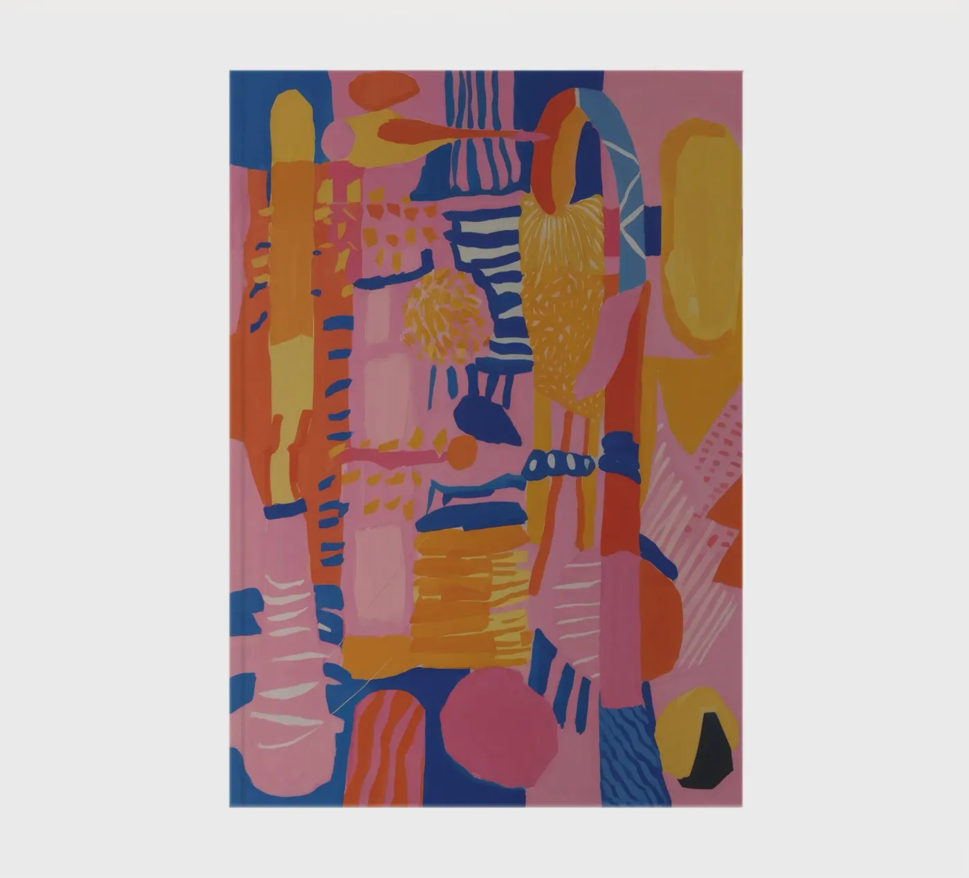 Pastel Geometric Patchwork notebook by Ember Stone