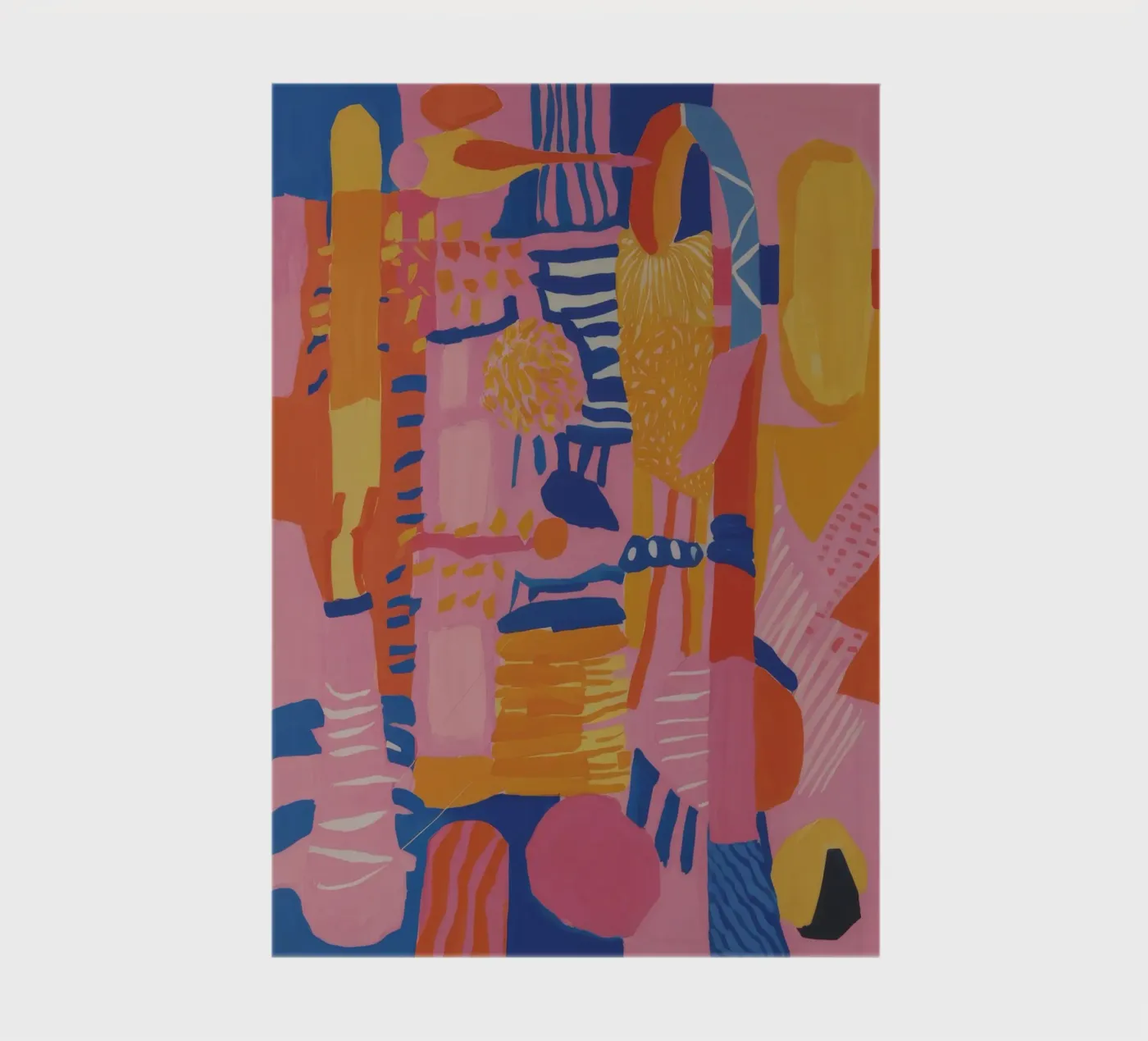 Pastel Geometric Patchwork notebook by Ember Stone