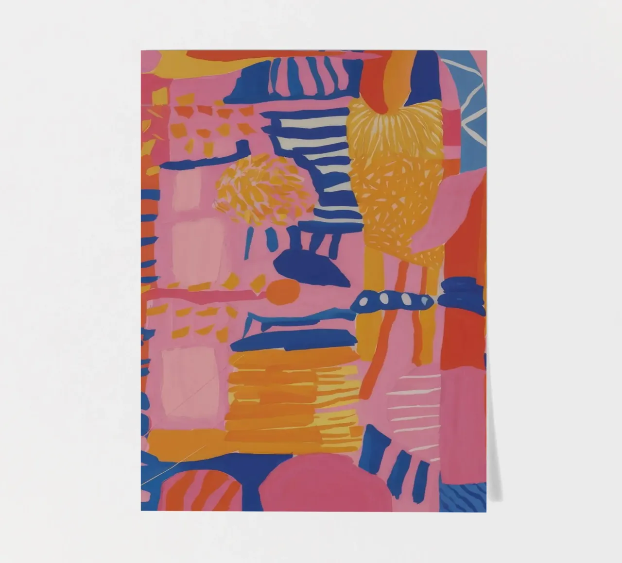 Pastel Geometric Patchwork sticker sheet by Ember Stone