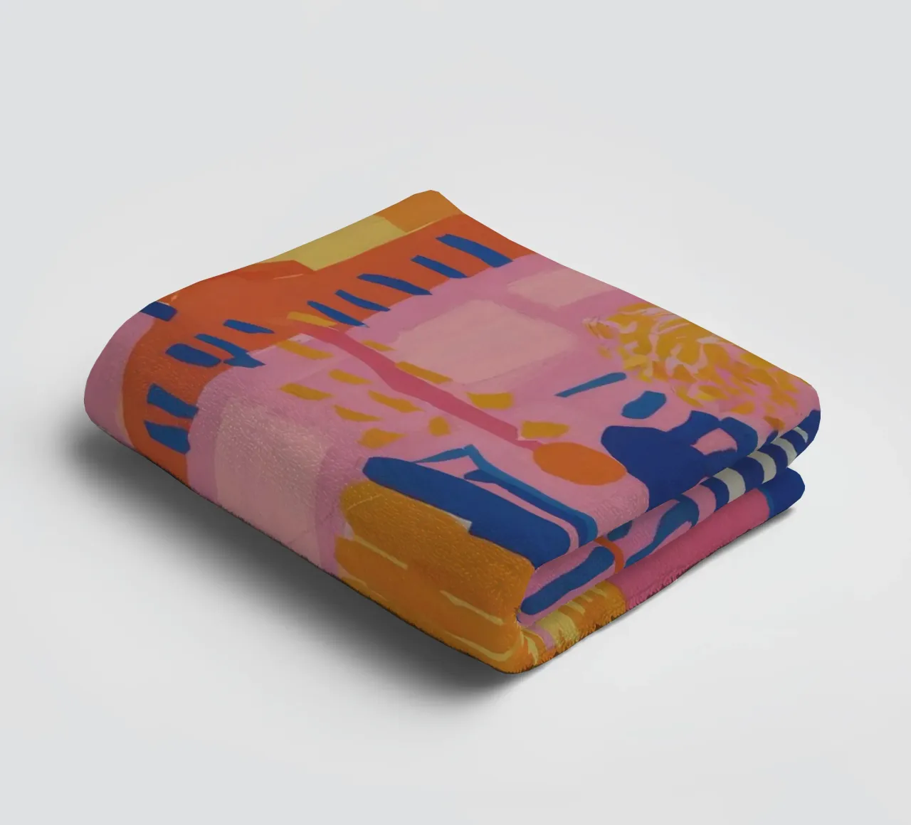 Patchwork geometrico pastello asciugamano da bagno da Ember Stone