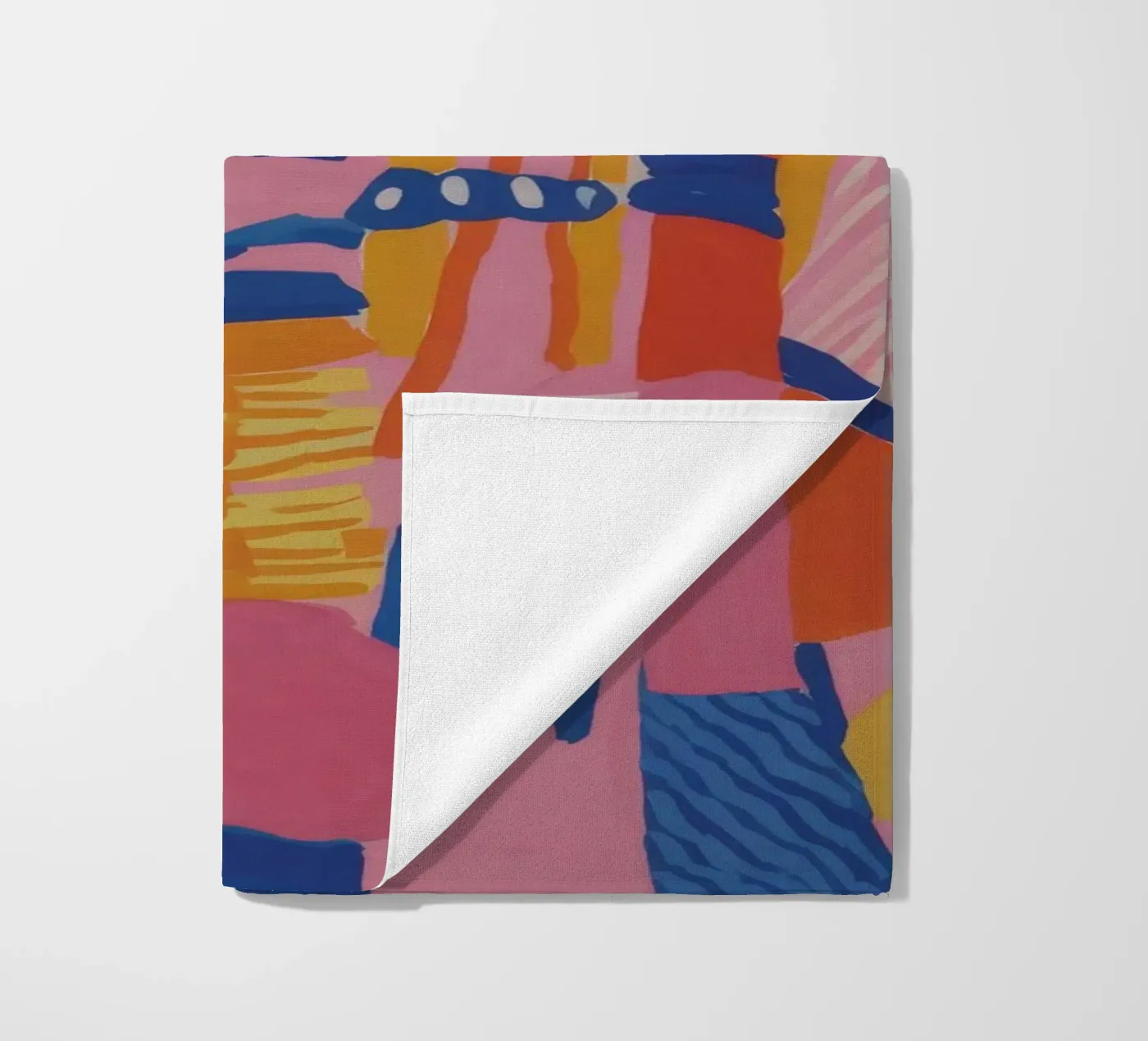 Pastel Geometric Patchwork telo mare da Ember Stone