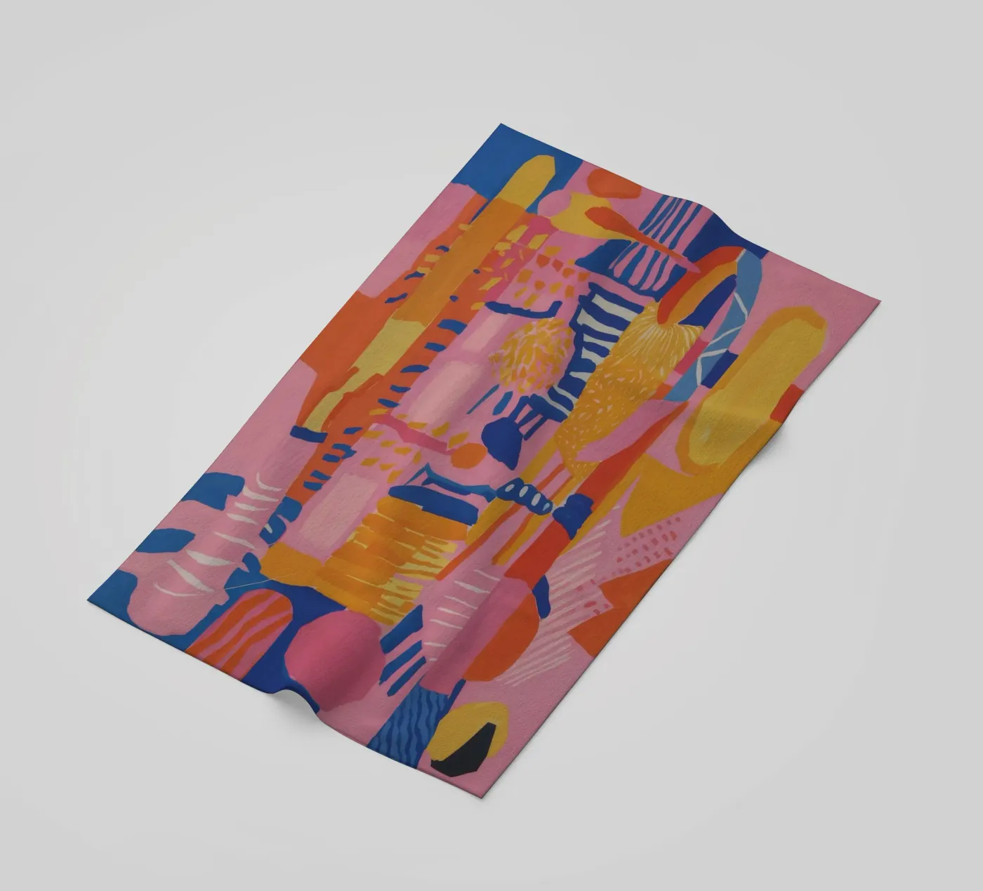 Pastel Geometric Patchwork telo mare da Ember Stone